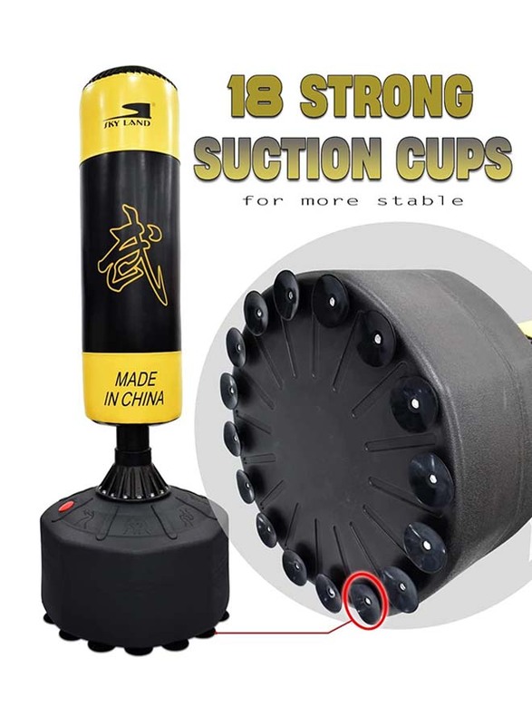 Sky Land Boxing Stand, EM-1833, Yellow/Black