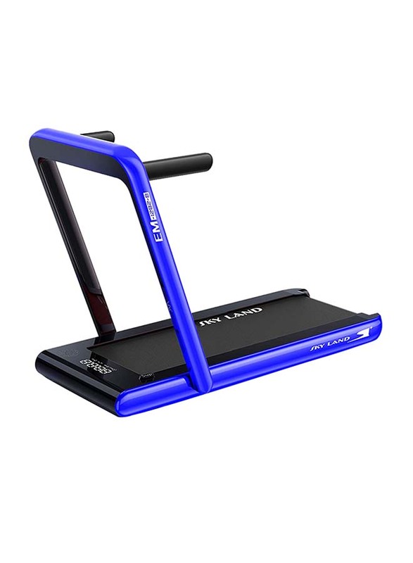 Sky Land 2-in-1 Walking Pad & Running Pad Treadmill Machine with Remote Control and Bluetooth Speaker, Motor 2.25 HP- 4 HP Peak, EM-1282-B, Black/Blue