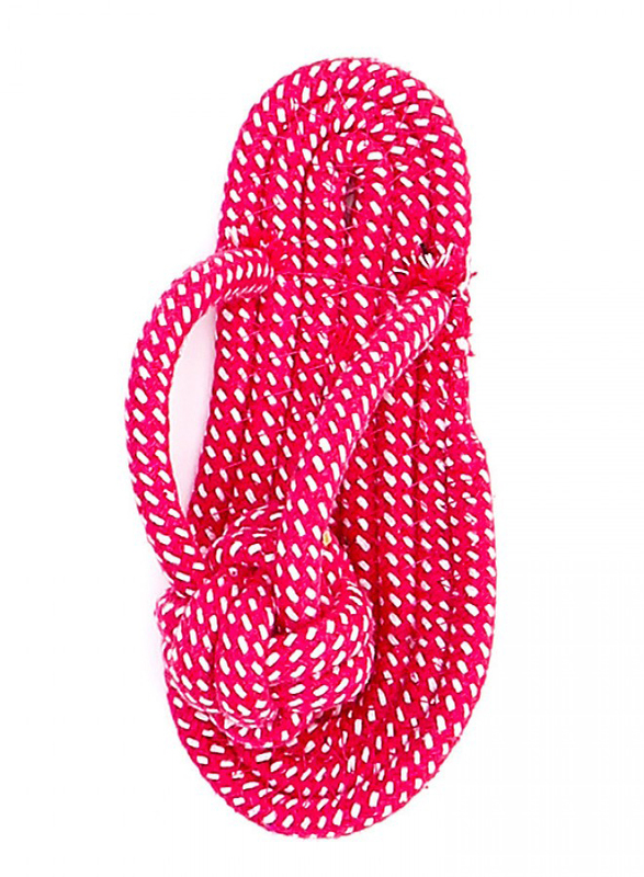 

Pets Club Cotton Dental Slipper Toy, 15cm, Pink