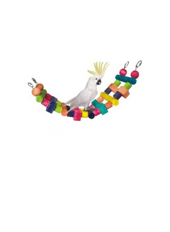 

Pado IN:658 Natural Bird Toy Double Side Hanging Lather, Large, Multicolour