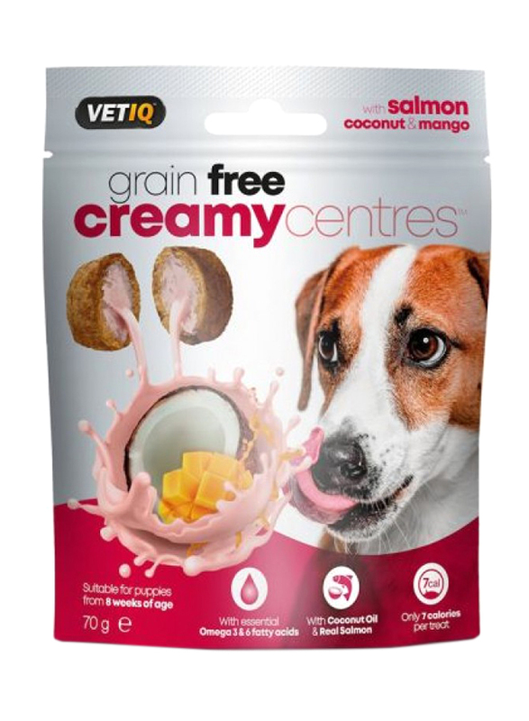 

Vetiq Creamy Centres Salmon Coconut & Mango Dog Dry Food, 70g