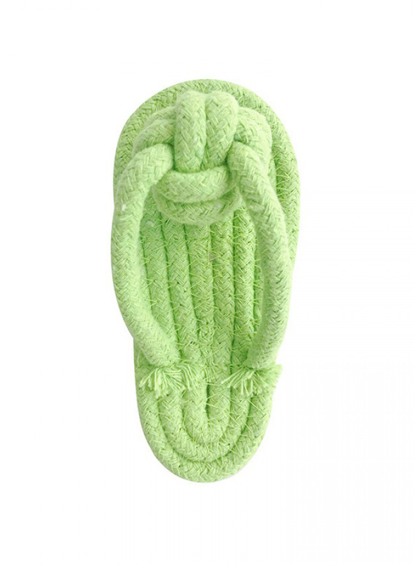 

Pets Club Cotton Dental Slipper Toy, 14cm, Green