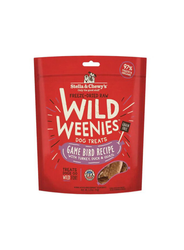 

Stella & Chewy's Wild Weenies Game Bird Recipe Treat Dog Dry Food, 93g