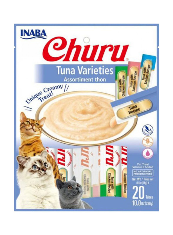 

Inaba Tuna Variety Churu Cat Treat, 20 Pieces x 280g