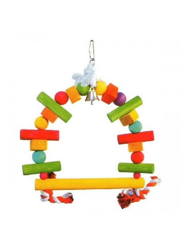 

Pado Natural Bird Toy D Shape Swing VanPet, Medium, Multicolour