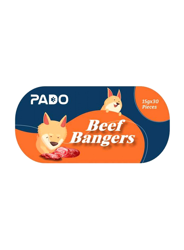 

Pado Beef Sausage Treat Dog Dry Food, 15 x 30g