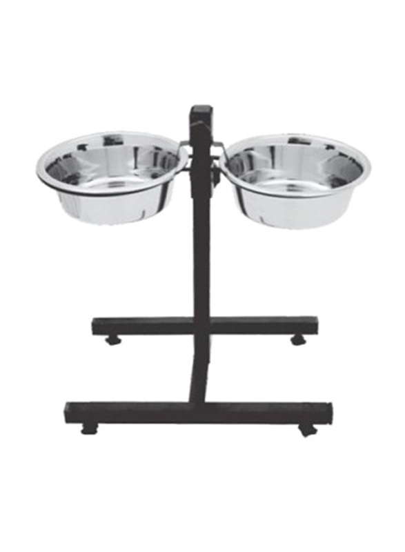 

Pado Stainless Steel Bowl with Blackish Stand, 32oz, Multicolour