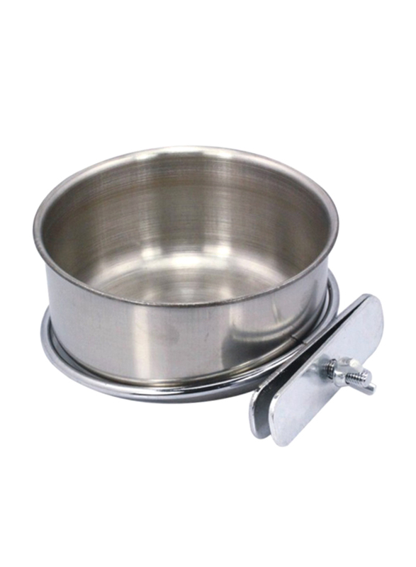 

Pado Rounded Stainless Steel Screwed Bird Cage Bowl, 01974, Small, Silver