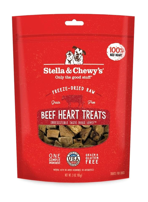 

Stella & Chewy's Beef Heart Treat Dog Dry Food, 85g