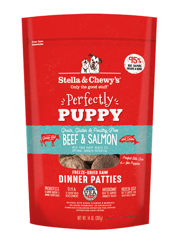 

Stella & Chewy's Beef & Salmon Patties Puppy Dry Food, 397g