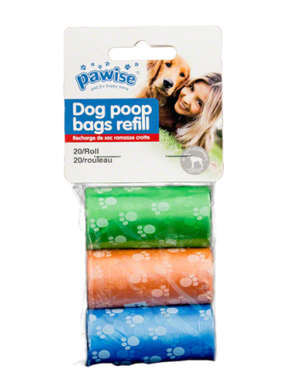 

Pawise Waste Poop Bags, 160 Pieces, Multicolour