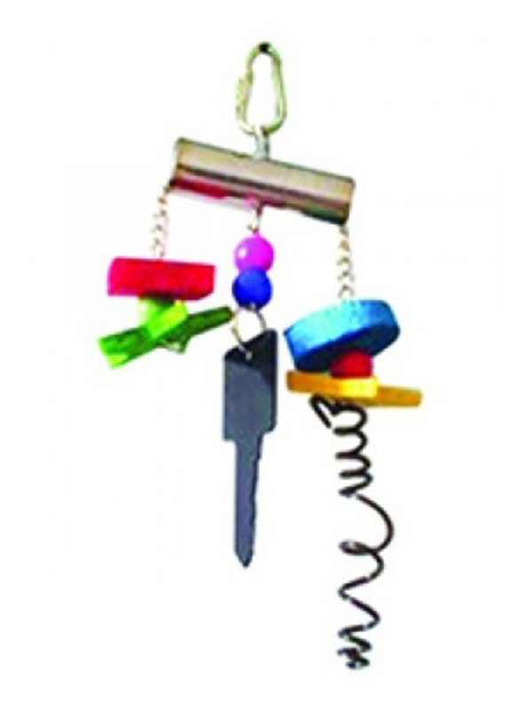 

Pado IN:583 Natural Bird Toy Iron Cube Key Wooden Star Rubber, Xtra Small, Multicolour