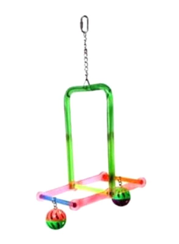 

Pado 1419 Natural Bird Toy Sitting Swing, Medium, Mix Colour