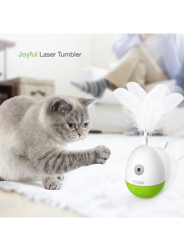 

Petgeek Joyful Laser Tumbler, Medium, Green