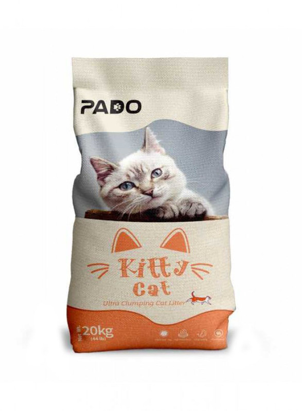 

Pado Kitty Cat Clumping Cat Litter, 20Kg, Orange