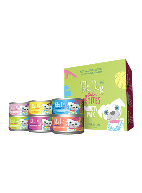 

Tiki Dog Aloha Petites Variety Pack Dog Wet Food Can, 12 x 99g