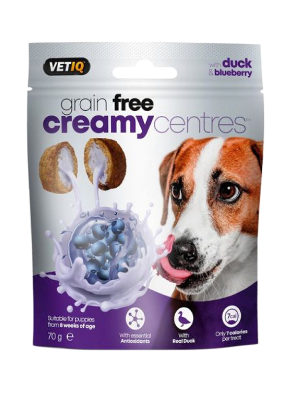 

Vetiq Creamy Centres Duck & Blueberry Dog Dry Food, 70g