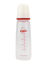 Pigeon Plastic Feeding Bottle with Cap, Kp-8, 240ml, Red