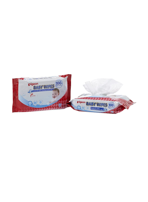 

Pigeon 2 x 30-Piece Water Baby Wipes Special Buy for Kids