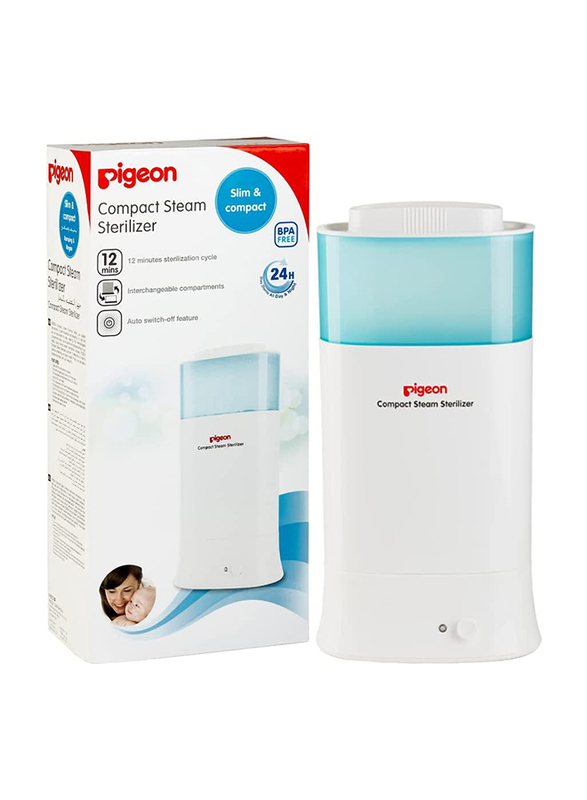 

Pigeon Compact Steam Sterilizer for Two Bottles G-Type, Blue/Aqua