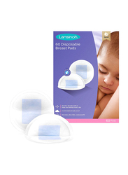 Lansinoh Disposable Nursing Pads, 60 Pieces, White