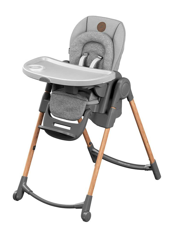 Maxi-Cosi Minla Baby Feeding High Chair with Tray and Cushion, Grey