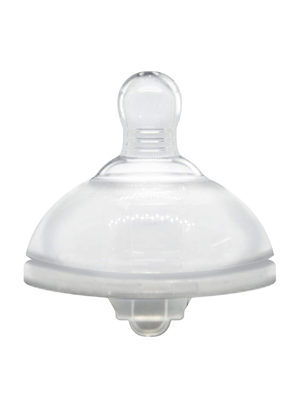 

Bebecom Standard Neck Silicone Nipple, Small, Clear
