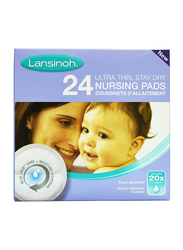 Lansinoh Ultra Thin Nursing Pads, 24 Pieces, White