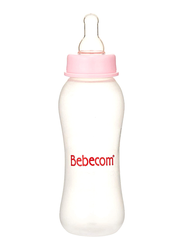 

Bebecom PP Bottle Silicone Nipple, 250ml, Pink