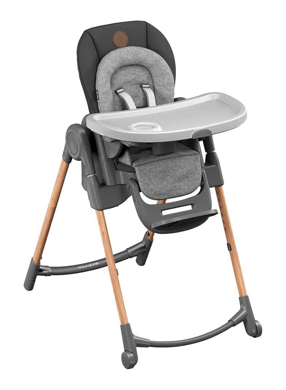 Maxi-Cosi Minla Baby Feeding High Chair with Tray and Cushion, Graphite