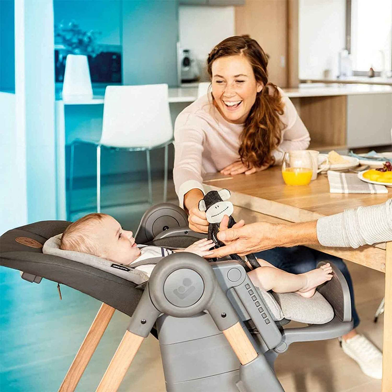 Maxi-Cosi Minla Baby Feeding High Chair with Tray and Cushion, Graphite