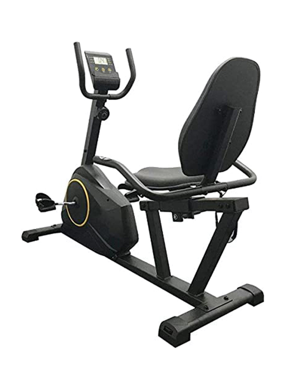 

Ultimax Exercise Bike with Adjustable Seat, Pulse Monitor for Home and Gym Use, Black