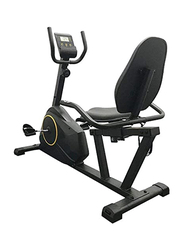 Ultimax Exercise Bike with Adjustable Seat, Pulse Monitor for Home and Gym Use, Black
