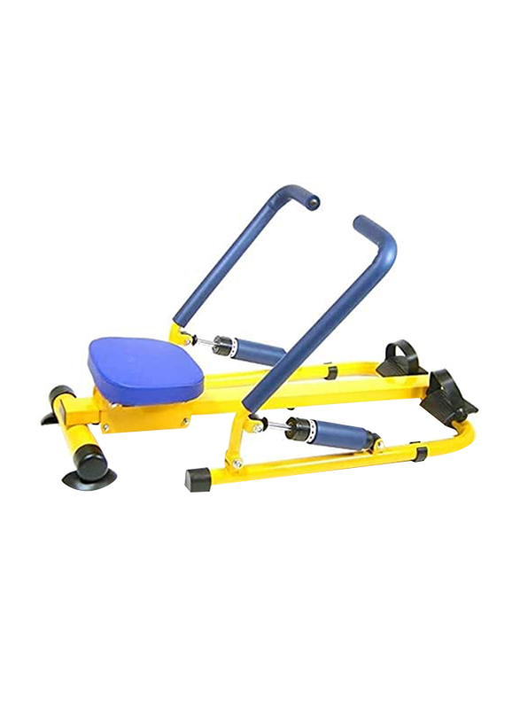 

Ultimax Children's Fitness Equipment Rower Essential Exercise Equipment, Yellow/Blue