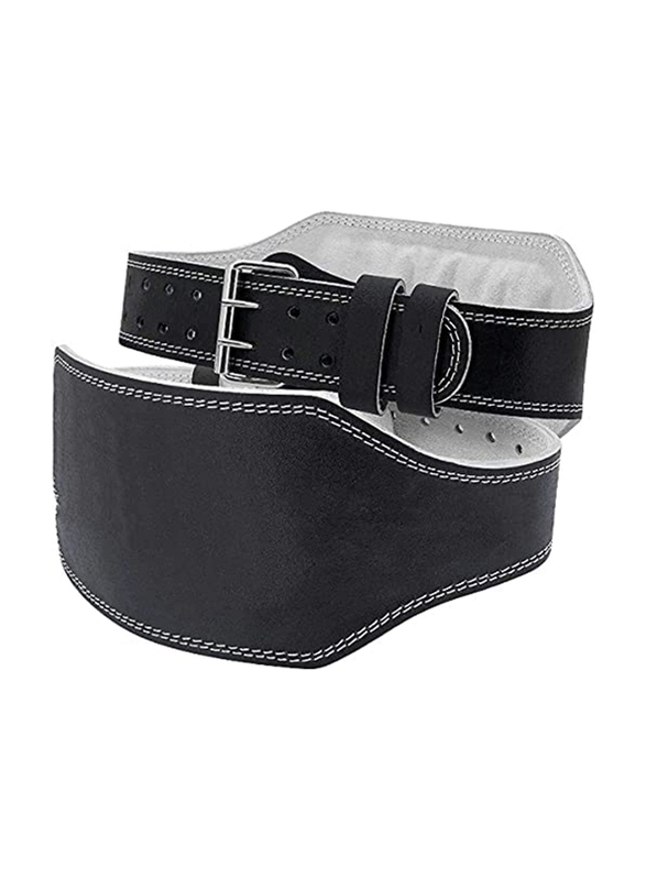 

Ultimax 6 inch Leather Weight Lifting Belt, Large, Black