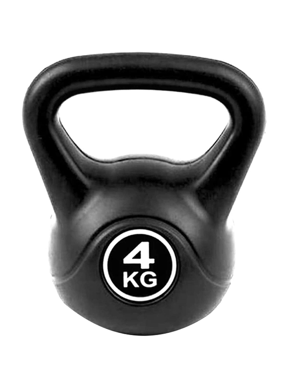 

Ultimax Cast Iron Kettlebell with PVC Coating, 4Kg, Black