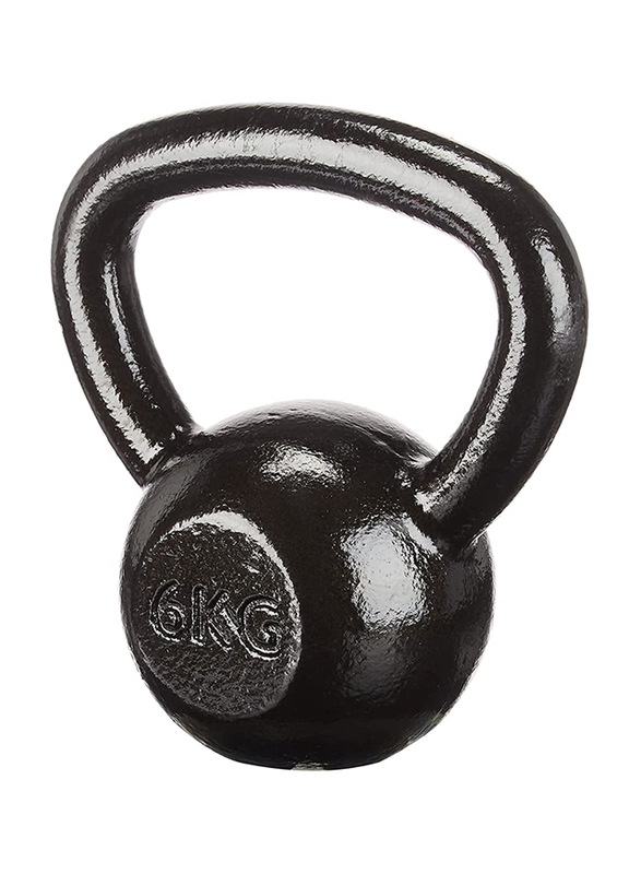 

Ultimax Cast Iron Kettlebell Weights, 6Kg, Black