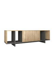 Zitano TV Stand, Oak/Anthracite