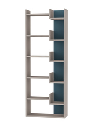 Oppa Bookcase, Light Mocha/Turquoise