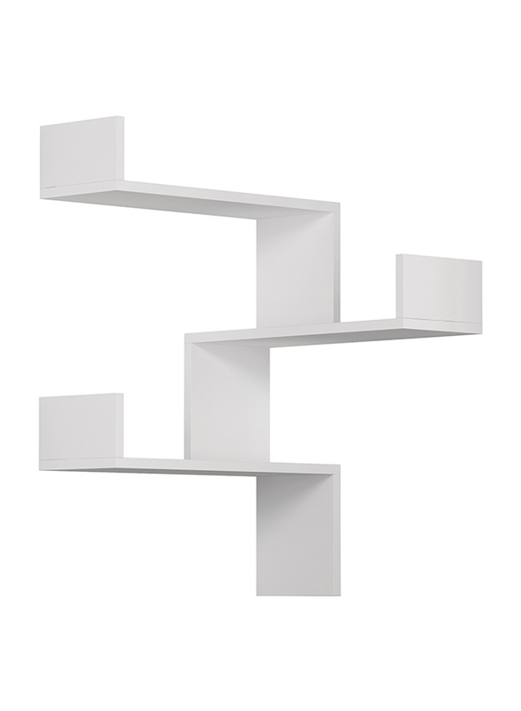 

Decortie Luksa Corner Bookcase, White