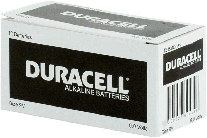 Duracell 9V Alkaline Batteries, 12 Pieces