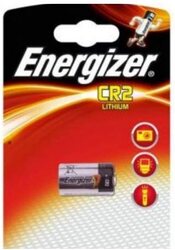 Energizer 3V Energizer Speciality Lithium CR2 Batteries, 1 Piece, Silver/Black