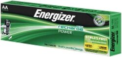 Energizer AAA Rechargeable Power Plus Batteries, Bundle of 12 Batteries, Silver/Green