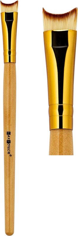 

Max Touch Professional Eye Concealer Makeup Brush, MT-2474, Brown/Gold