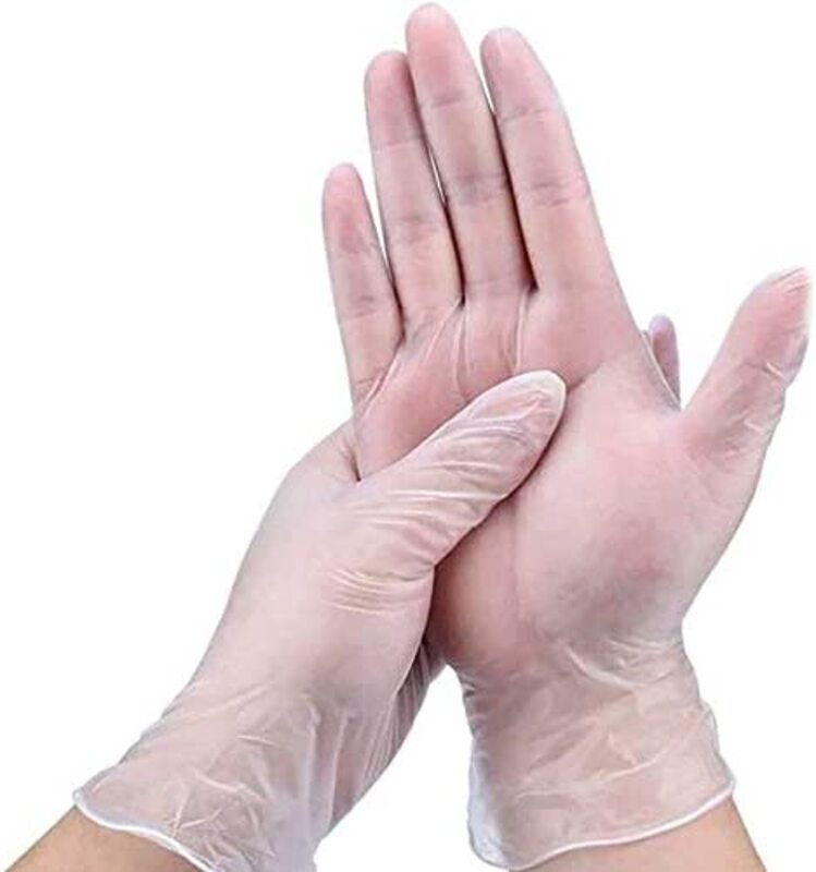 

Ambient Disposable Hand Gloves, Clear, 100 Pieces