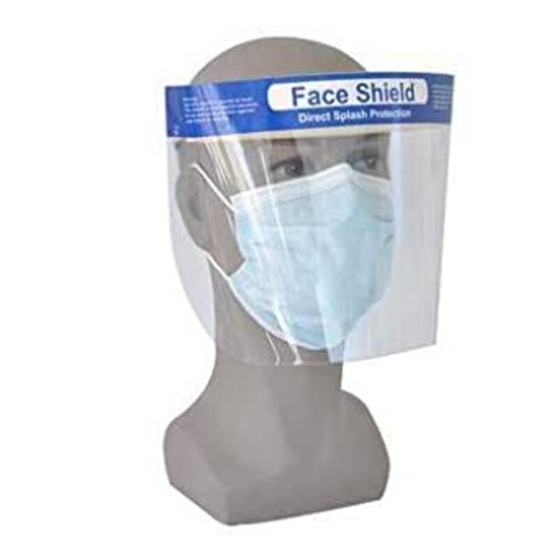 

Generic Reusable Safety Adjustable Transparent Full Face Face Shield, Clear, 1 Piece