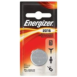 Energizer CR2016 Lithium Button Battery, 1 Piece, Silver