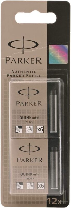 

Parker Quink Mini Ink Cartridges Refill, Black