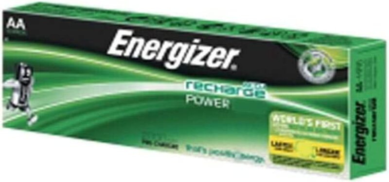 

Energizer AA Rechargeable Universal Batteries, Bundle of 12 Batteries, Silver/Green