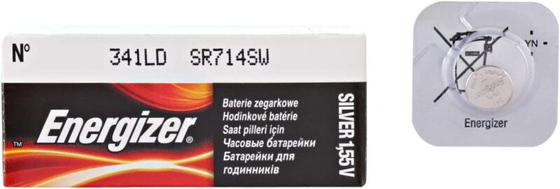 

Energizer ENGSR714/341SB Oxide Batteries, 10 Pieces, Silver